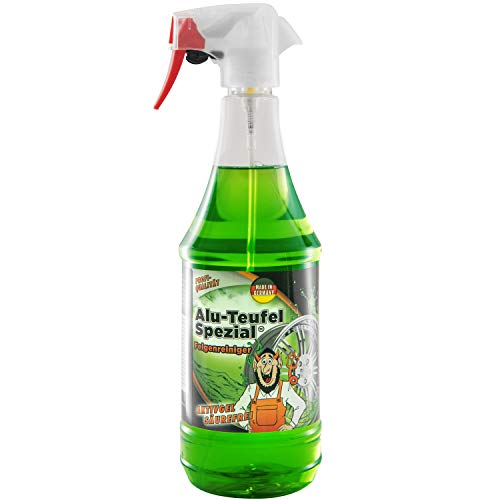 TUGA Alu-Teufel Spezial Felgenreiniger Aktiv-Gel für glänzende Alufelgen dank säurefreier Schmutzentfernung 1l Made in Germany