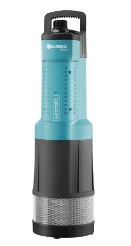 Gardena Comfort Tauch-Druckpumpe 6000/5 automatic: Tauchpumpe mit 6.000 l/h Fördermenge, 1.050 W Motor, bis 12 m Eintauchtiefe, Schutz vor Trockenlauf, inkl. 15 m Befestigungsseil (1476-20)