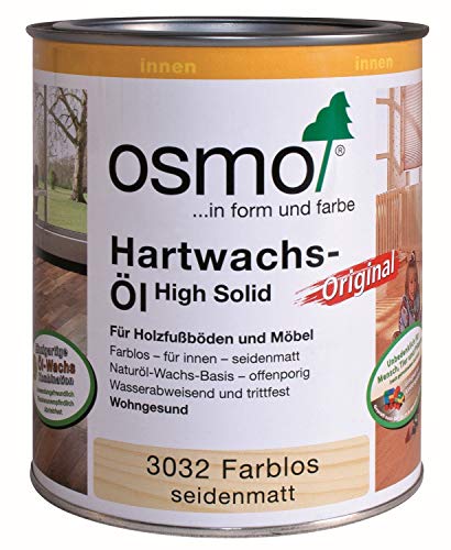 Osmo Hartwachs-Öl Original 3032 Farblos seidenmatt - 2,5 Liter
